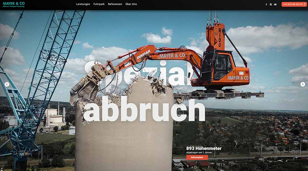 Screenshot mayer-abbruch.at, photo: Kurt Prinz