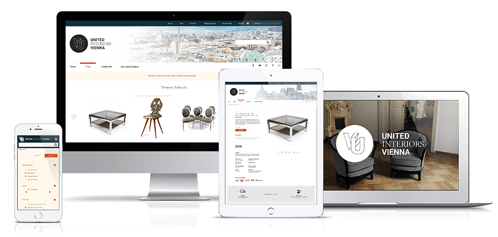 Mockup for the UIV web platform